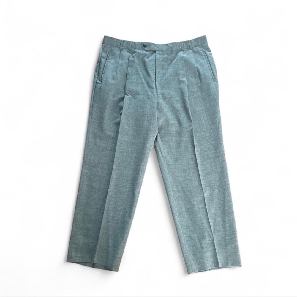 KAPS—Men's Pleated Trousers Light Grey